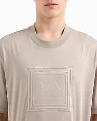 Regular fit mercerised cotton T-shirt