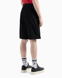 Cotton twill Bermuda shorts