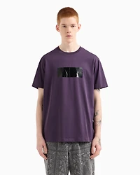 Regular fit t-shirt with vinyl logo print