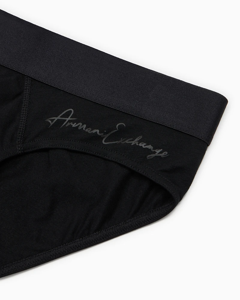 Stretch cotton briefs