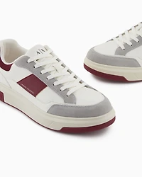 Armani Exchange - Sneakers with contrasting inserts, Man, White, Size: