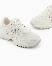 Armani Exchange - Sneakers, Woman, White, Size: