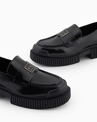 Armani Exchange - Loafers, Woman, Black, Size: