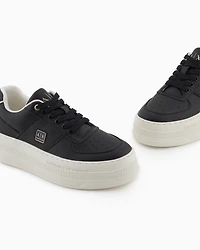 Armani Exchange - Sneakers, Woman, Black, Size:
