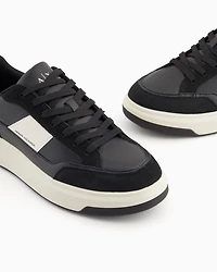 Armani Exchange - Sneakers with contrasting inserts, Man, White, Size: