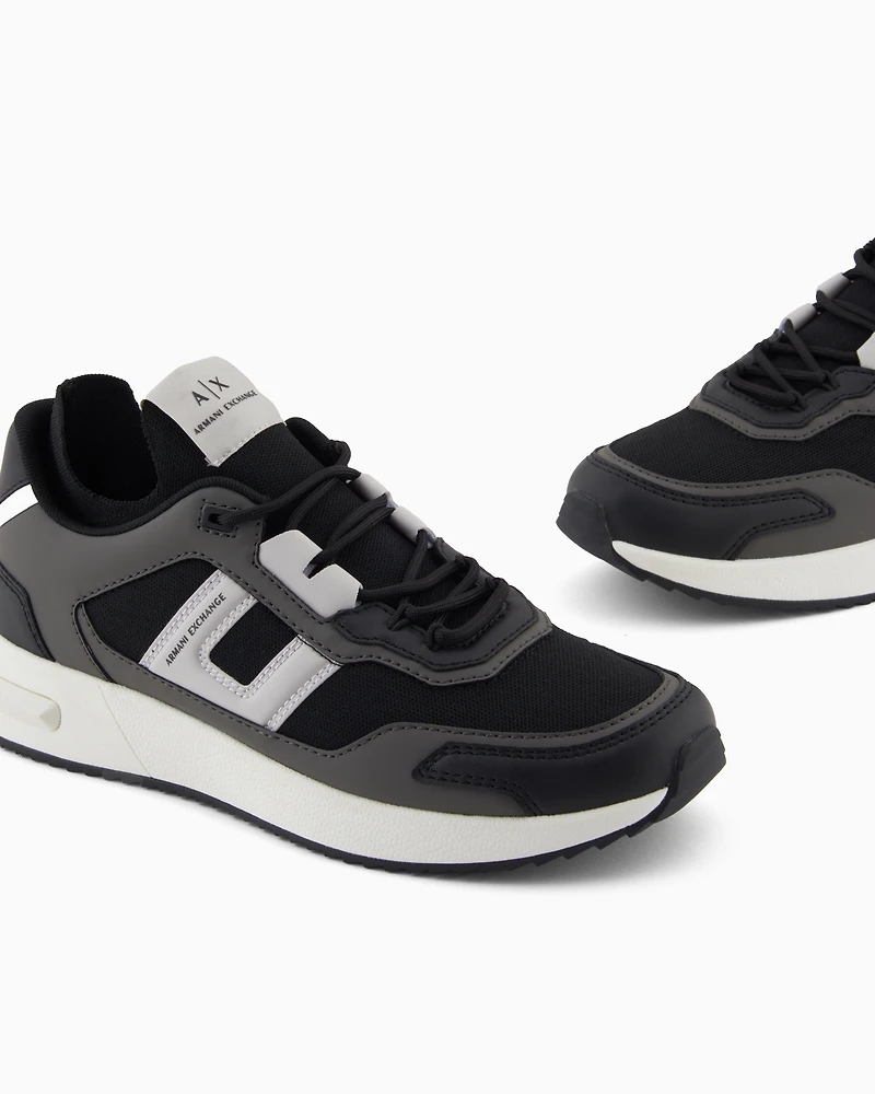 Armani Exchange - Sneakers with contrasting details, Man, Grey, Size: