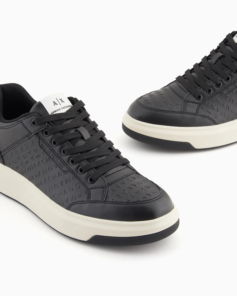 Sneakers with allover logo