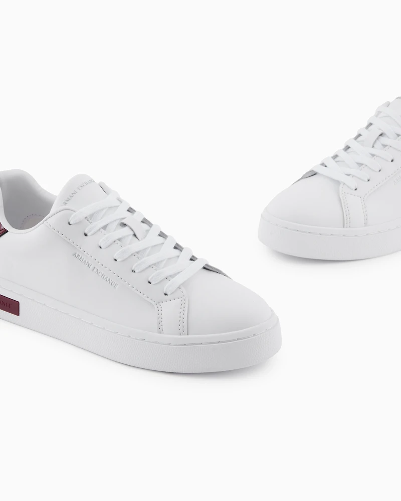 Armani Exchange - Sneakers with laces and logo, Woman, White, Size:
