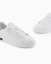 Armani Exchange - Sneakers with laces and logo, Woman, White, Size: