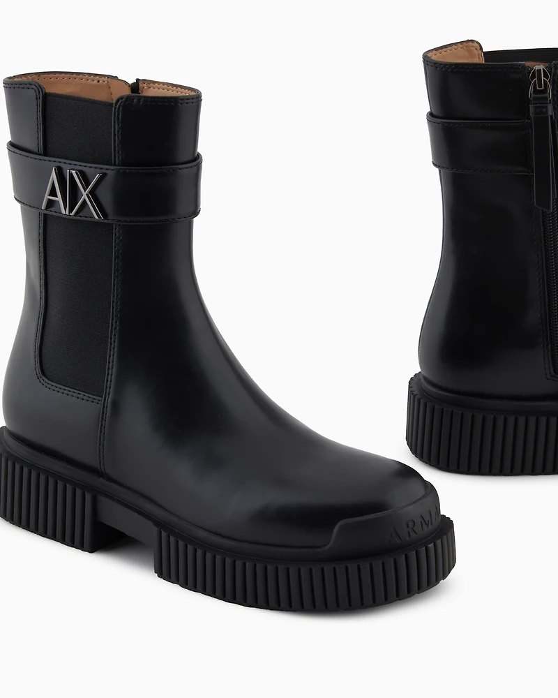 Armani Exchange - Booties, Woman, Black, Size: