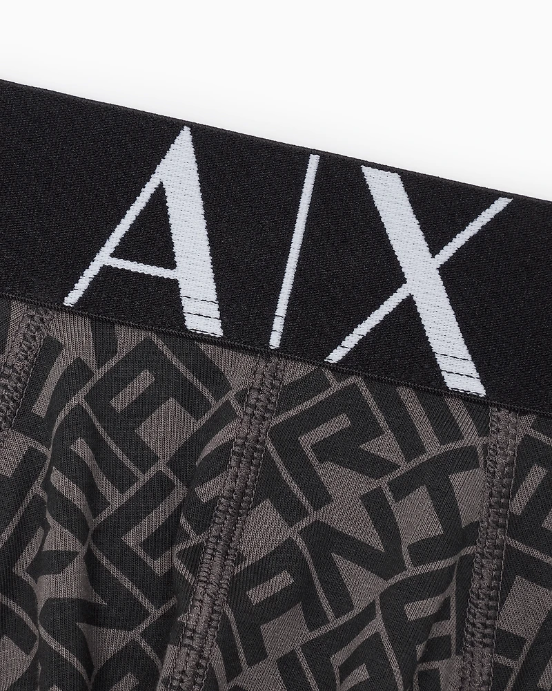 Briefs stretch fabric with allover logo