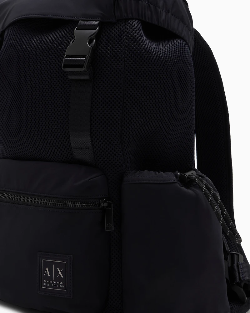 Backpack with side pockets