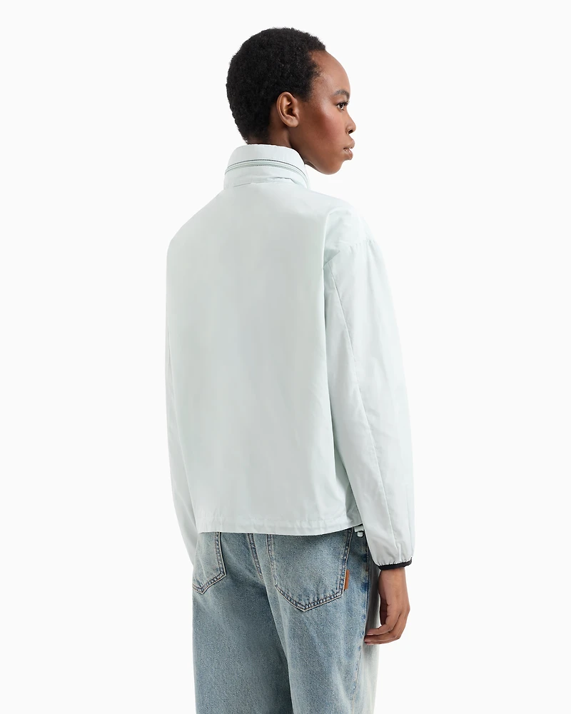 Full zip jacket with removable hood