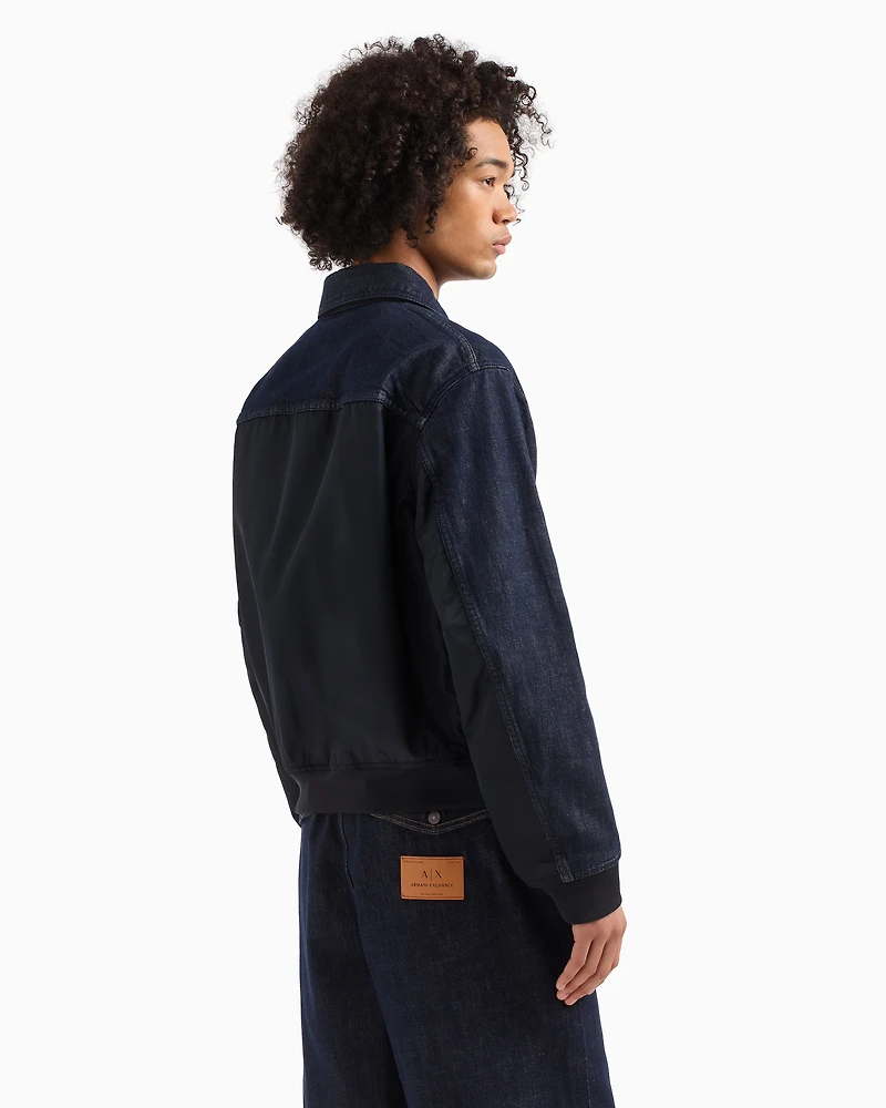 Stretch cotton denim jacket
