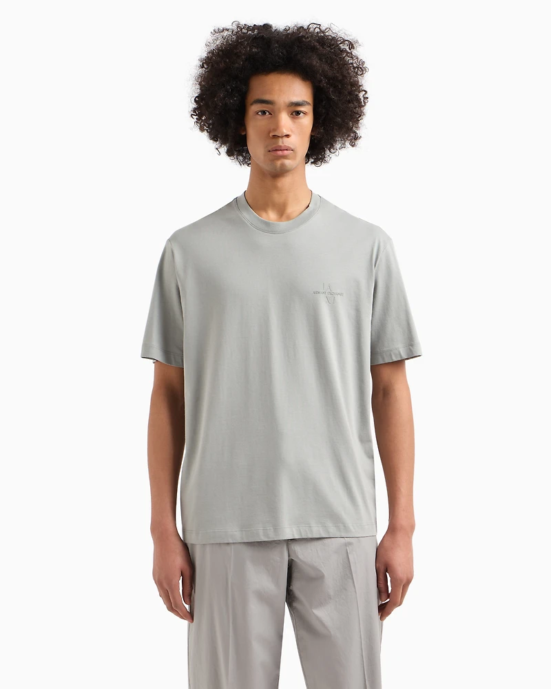 Regular fit cotton T-shirt with logo