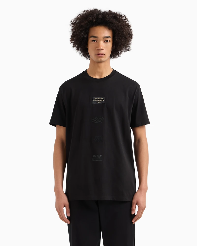 Armani Exchange - ASV Regular Fit T-Shirt, Man, Black, Size: