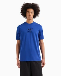 Armani Exchange - Lost in sound slim fit t-shirt, Man, Blue, Size: M