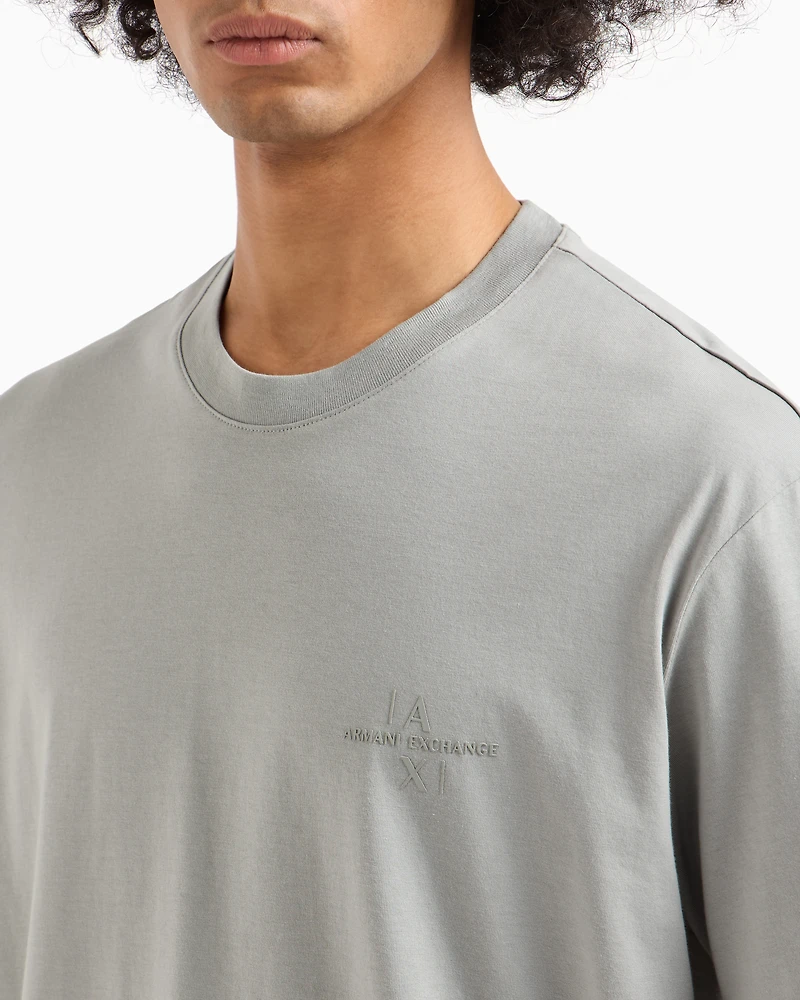 Regular fit cotton T-shirt with logo