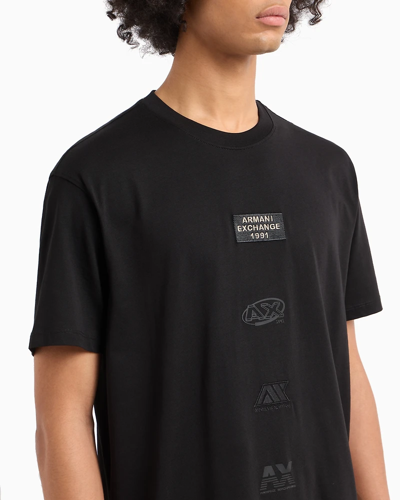 Armani Exchange - ASV Regular Fit T-Shirt, Man, Black, Size:
