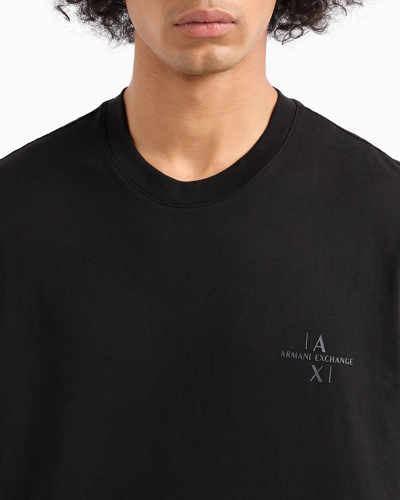Regular fit cotton T-shirt with logo