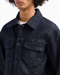 Stretch cotton denim jacket