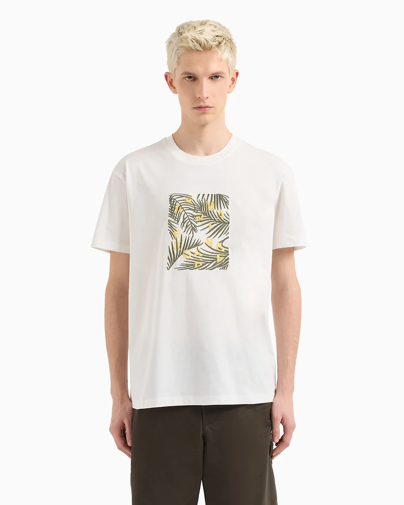 Regular fit ASV palm tree print t-shirt
