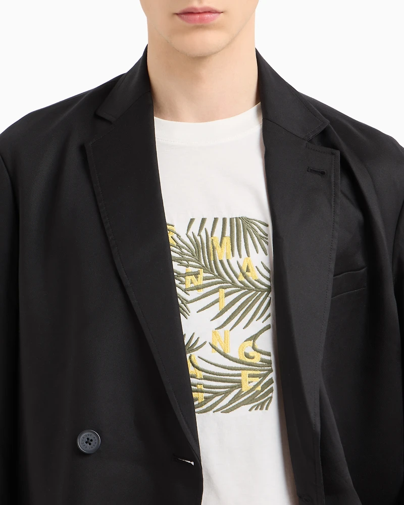 Regular fit ASV palm tree print t-shirt
