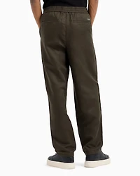 Linen and lyocell chino trousers