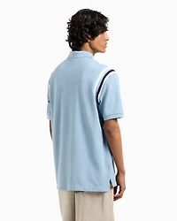 Regular fit polo with contrasting stripes