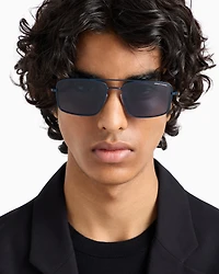 Armani Exchange - Men’s aviator sunglasses, Man, Blue, Size: 57L