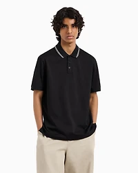 Regular fit polo shirt mercerised cotton