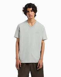 Regular fit T-shirt with V-neck