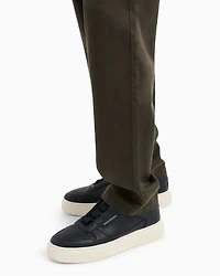 Linen and lyocell chino trousers