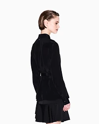 Viscose shirt with bow