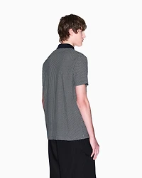 Armani Exchange - Regular fit polo shirt stretch jersey, Man, Blue, Size:
