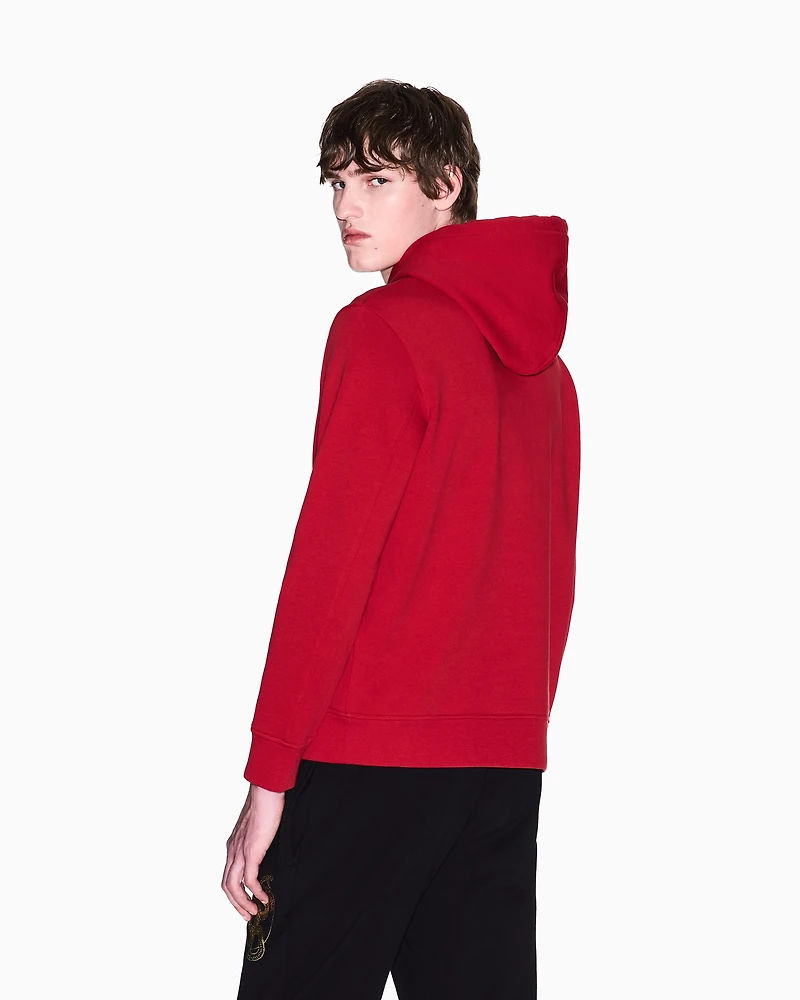 Hoodie with maxi print