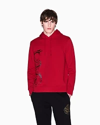 Hoodie with maxi print