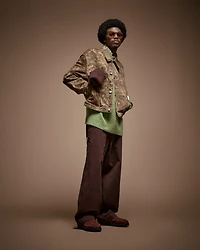 Emporio Armani - New York Capsule Collection striped alpaca-blend oversized jumper, Man, Green, Size: