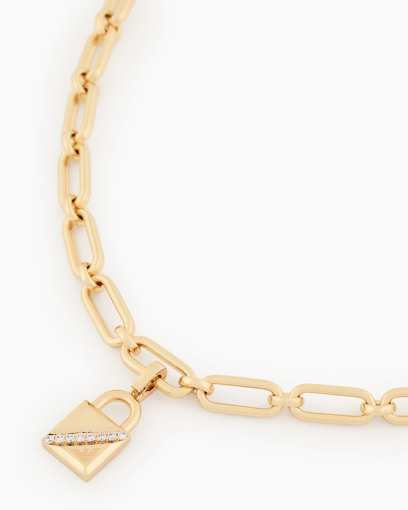 Emporio Armani - Emporio Armani Gold-Tone Charm, Woman, Multicoloured, Size: TU