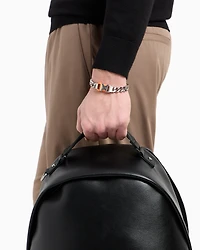 Armani Exchange -  Stainless Steel Chain Bracelet, Man, Multicoloured, Size: TU