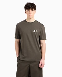 Regular fit T-shirt with print on the chest