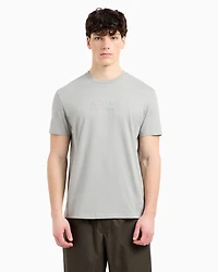 Armani Exchange - Regular fit T-shirt with ASV logo, Man, Grey, Size: