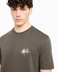 Regular fit T-shirt with print on the chest