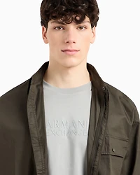 Armani Exchange - Regular fit T-shirt with ASV logo, Man, Grey, Size: