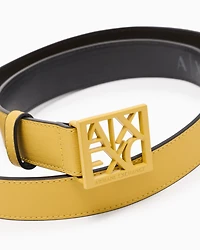 Belt with square logo