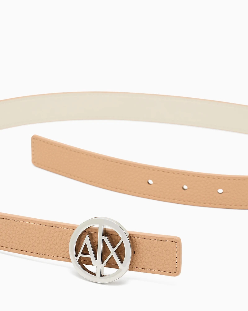 Logo buckle belt