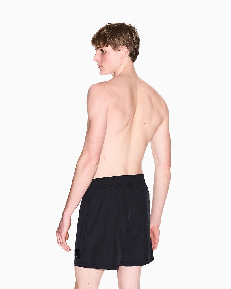Armani Exchange - ICON PROJECT BOXER SWIM TRUNKS, Man, Black, Size:
