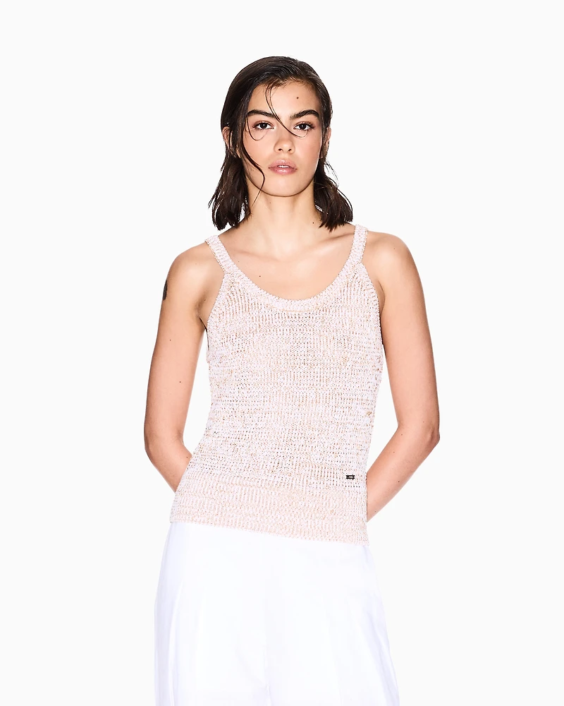 Boucle effect knitted top