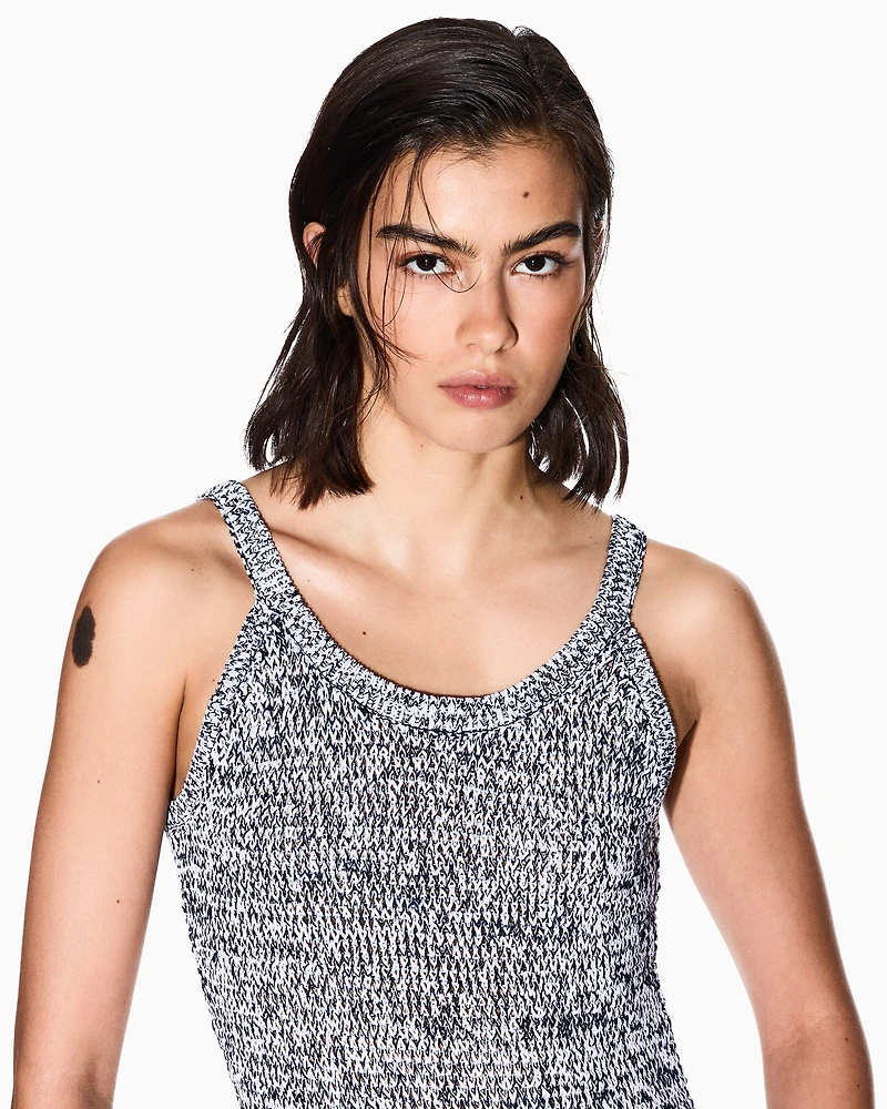 Boucle effect knitted top