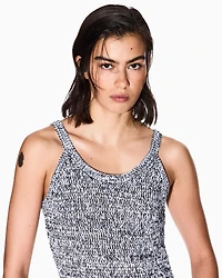 Boucle effect knitted top